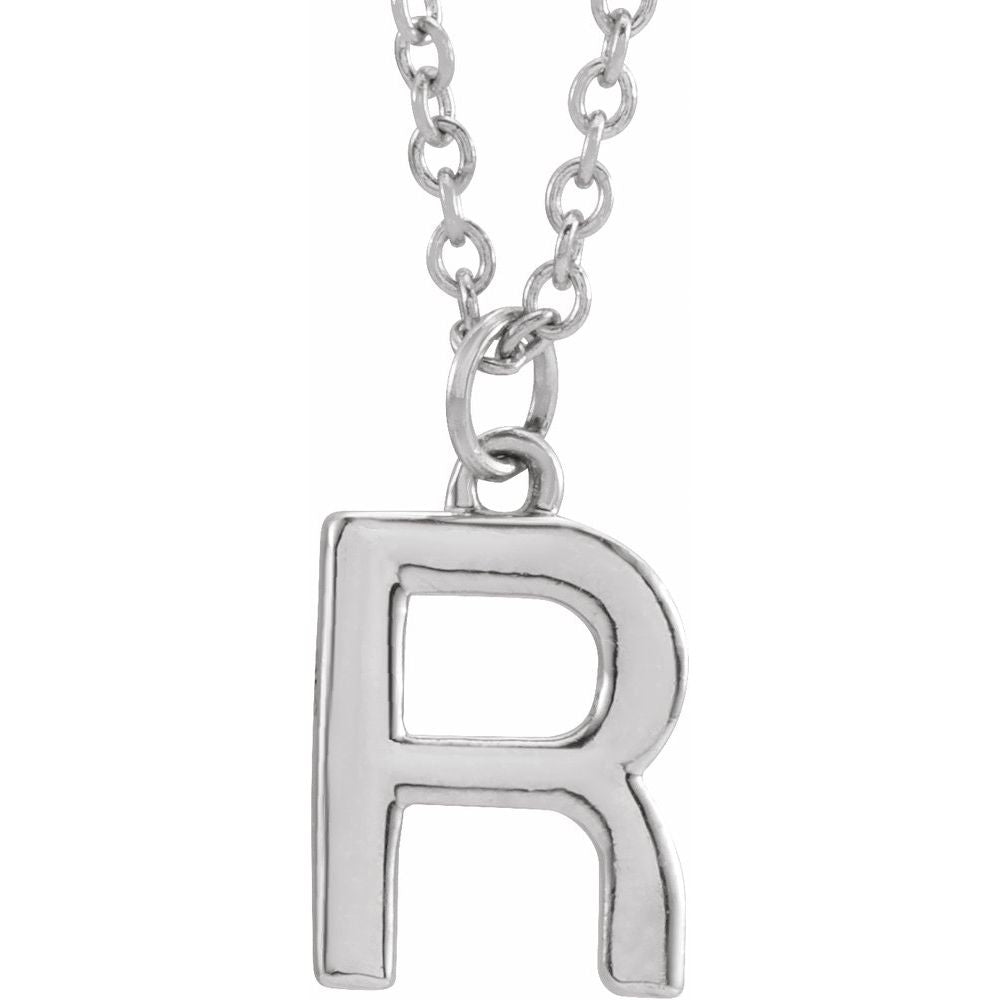 14k Gold Initial Pendant Necklace