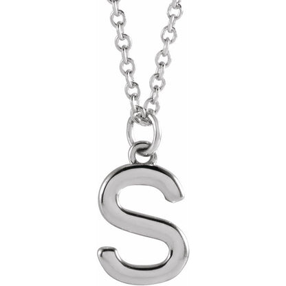 14k Gold Initial Pendant Necklace
