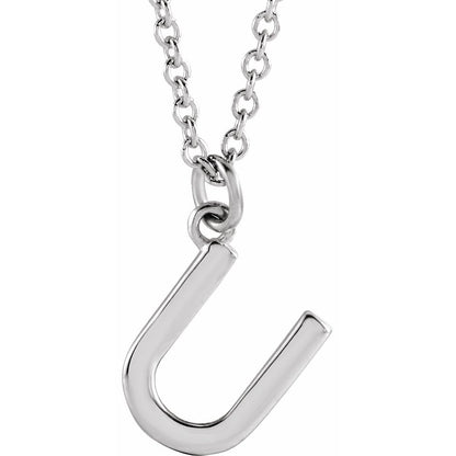 14k Gold Initial Pendant Necklace