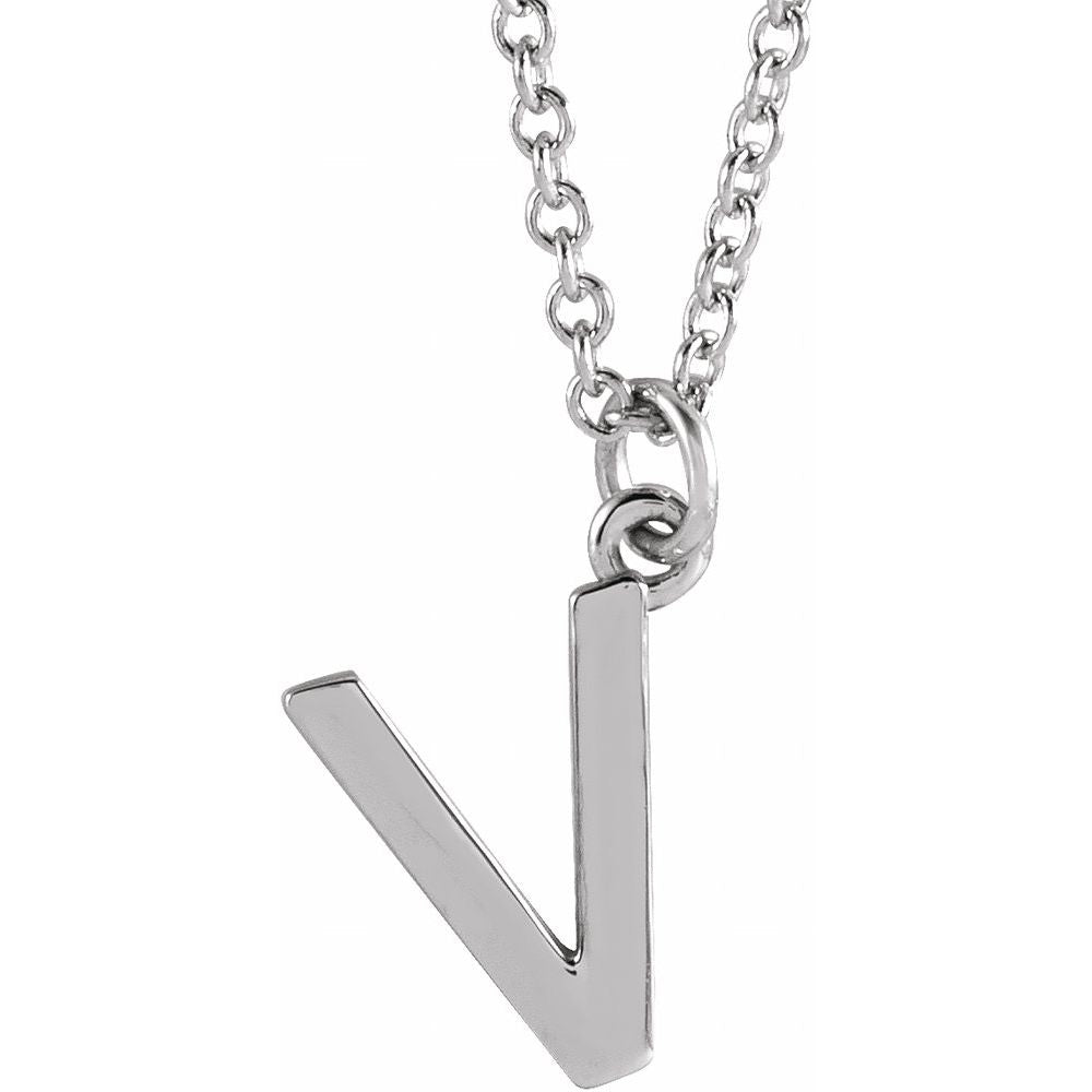 14k Gold Initial Pendant Necklace