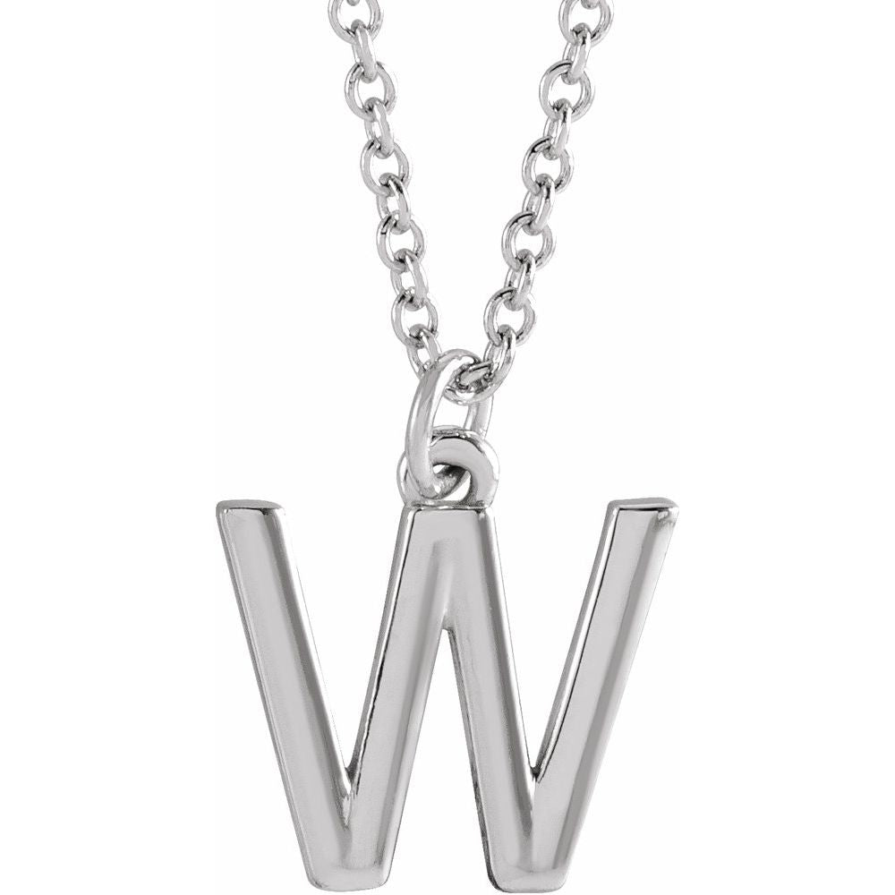 14k Gold Initial Pendant Necklace