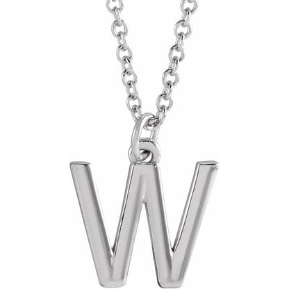 14k Gold Initial Pendant Necklace
