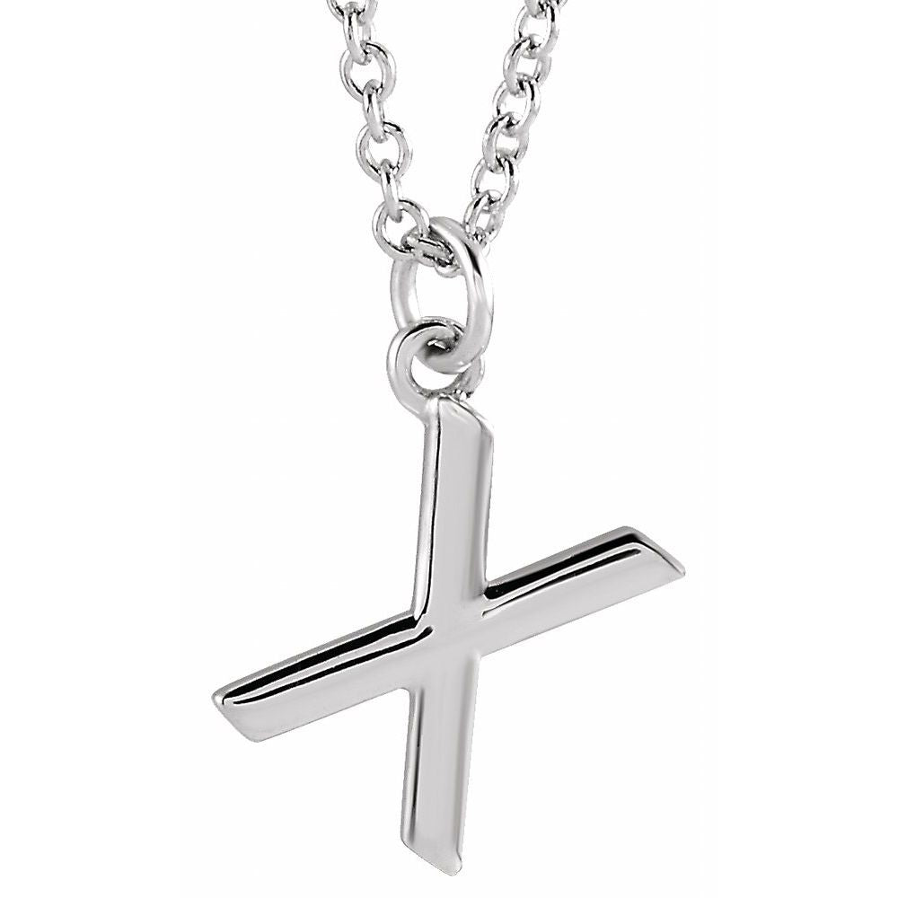 14k Gold Initial Pendant Necklace