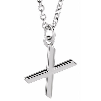 14k Gold Initial Pendant Necklace