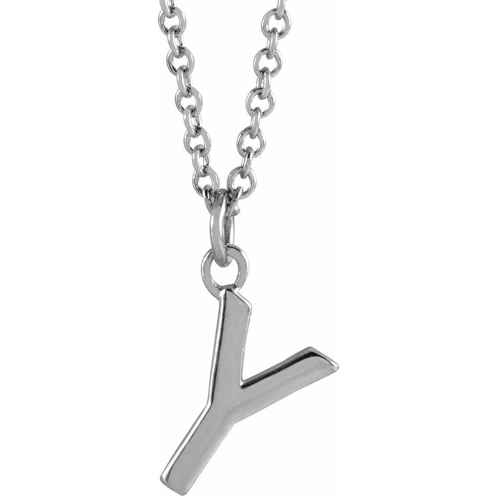 14k Gold Initial Pendant Necklace