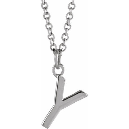 14k Gold Initial Pendant Necklace