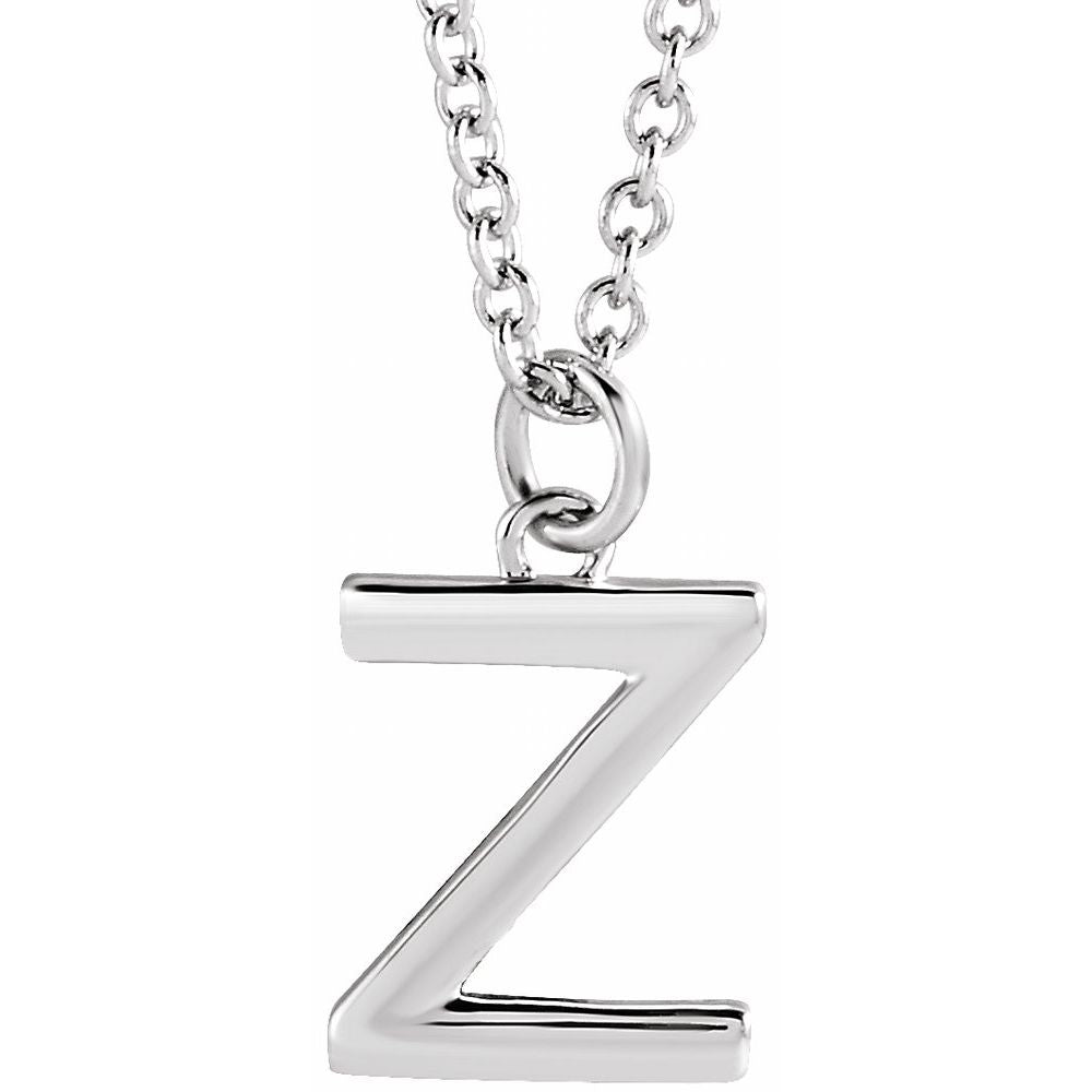 14k Gold Initial Pendant Necklace