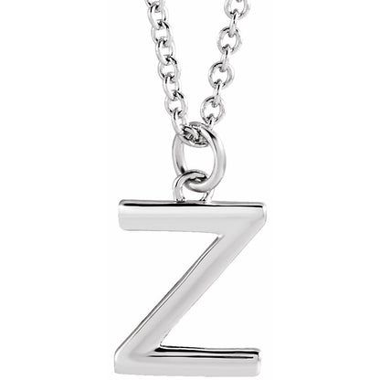 14k Gold Initial Pendant Necklace