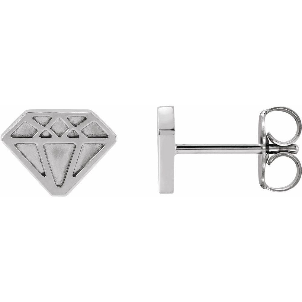 14K Tiny Diamond Stud