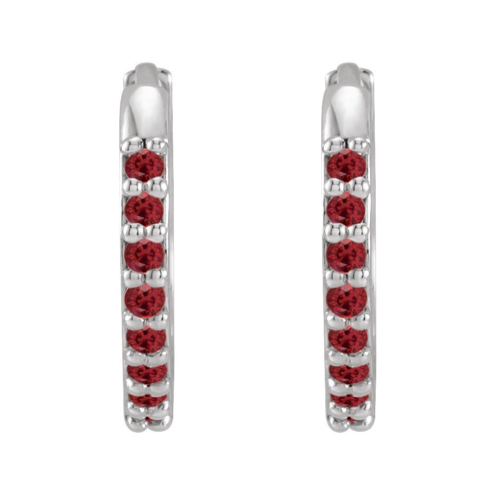12.5mm Hinged Gemstone Earrings