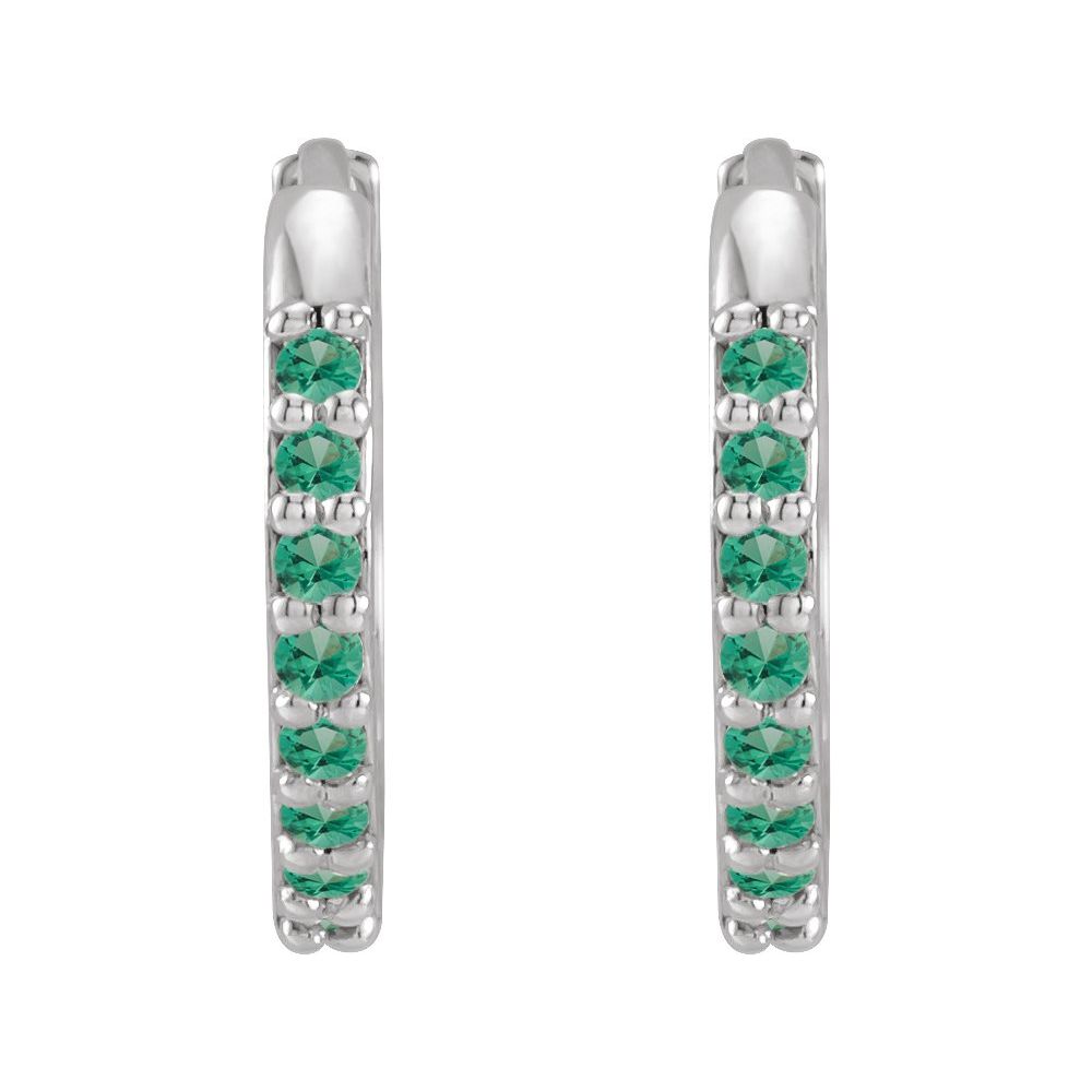 12.5mm Hinged Gemstone Earrings