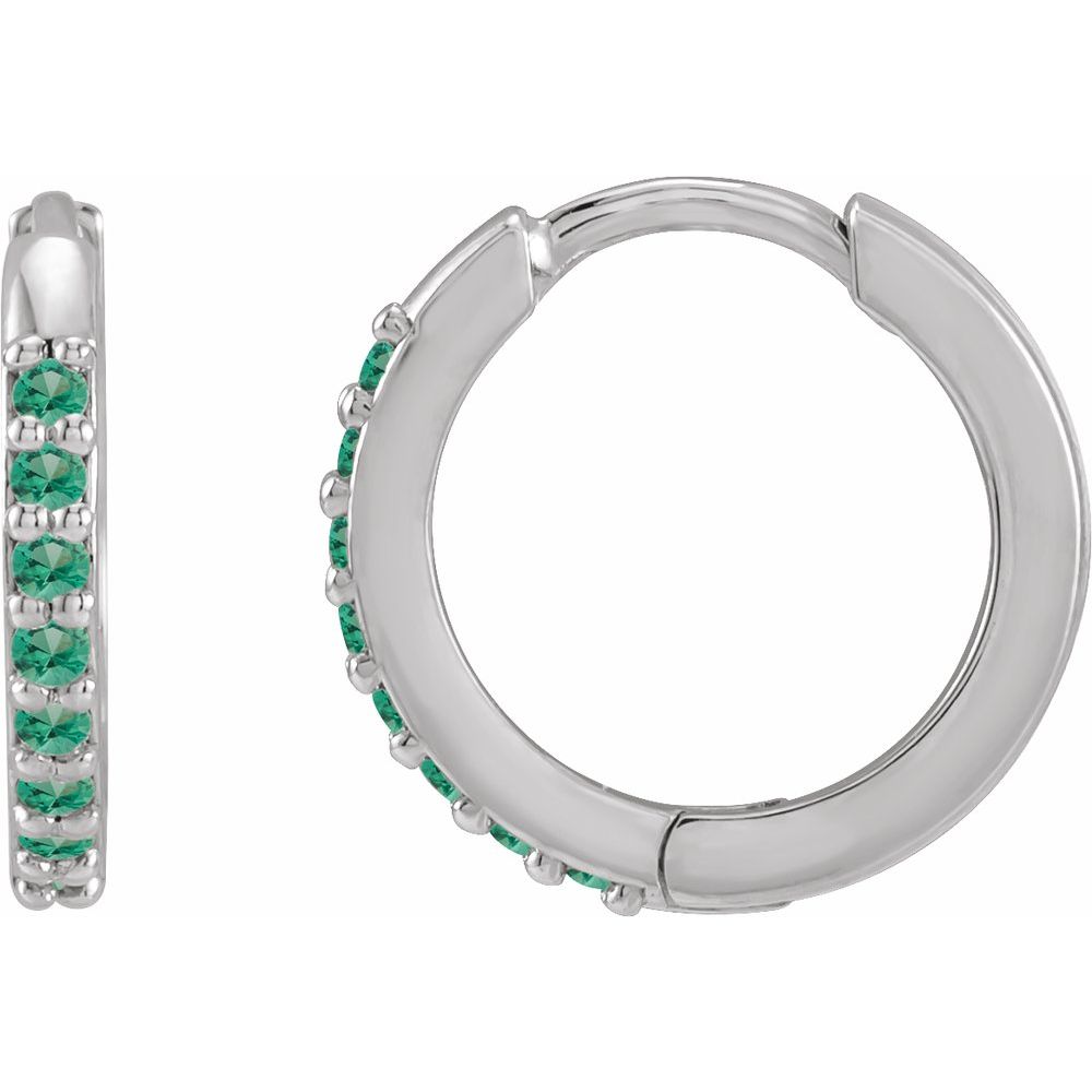 12.5mm Hinged Gemstone Earrings