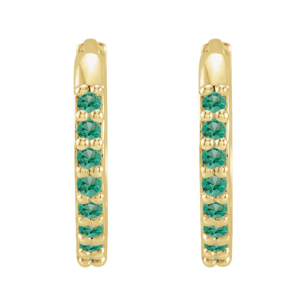 12.5mm Hinged Gemstone Earrings