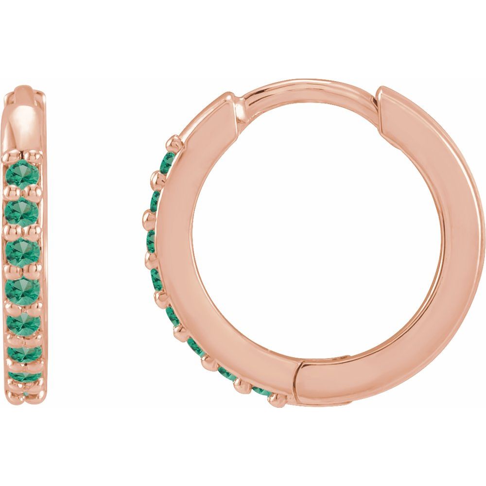12.5mm Hinged Gemstone Earrings