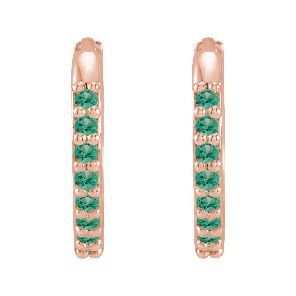 12.5mm Hinged Gemstone Earrings