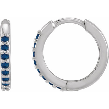12.5mm Hinged Gemstone Earrings