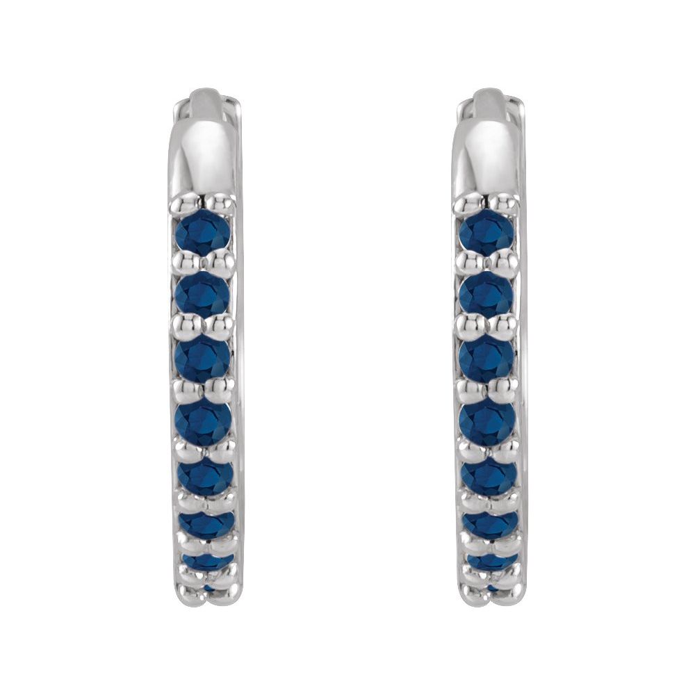 12.5mm Hinged Gemstone Earrings