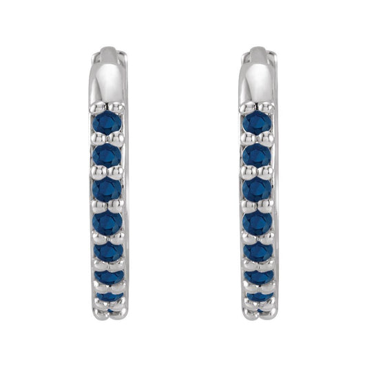 12.5mm Hinged Gemstone Earrings