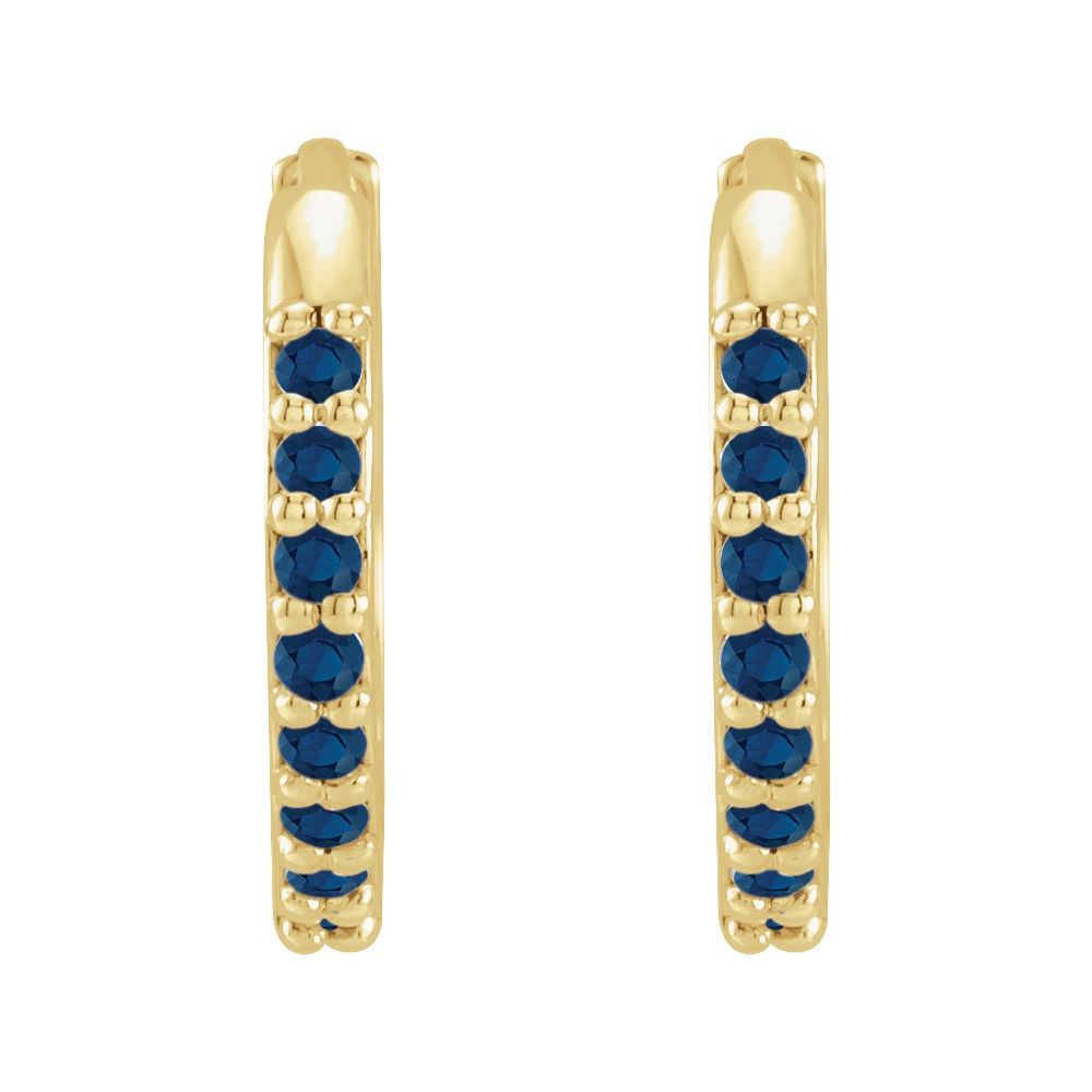 12.5mm Hinged Gemstone Earrings