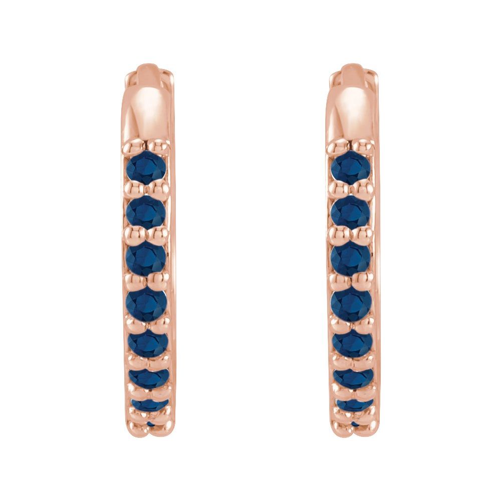 12.5mm Hinged Gemstone Earrings