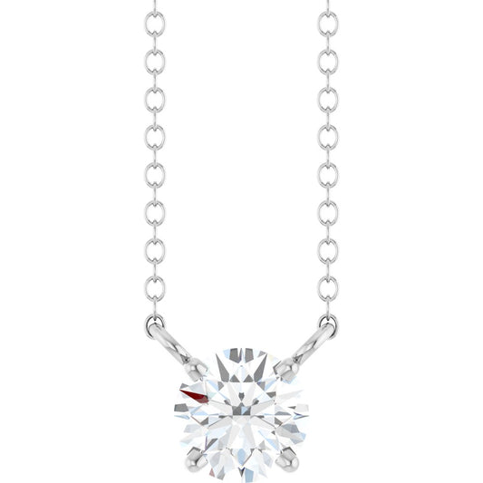 Round Solitaire Pendant