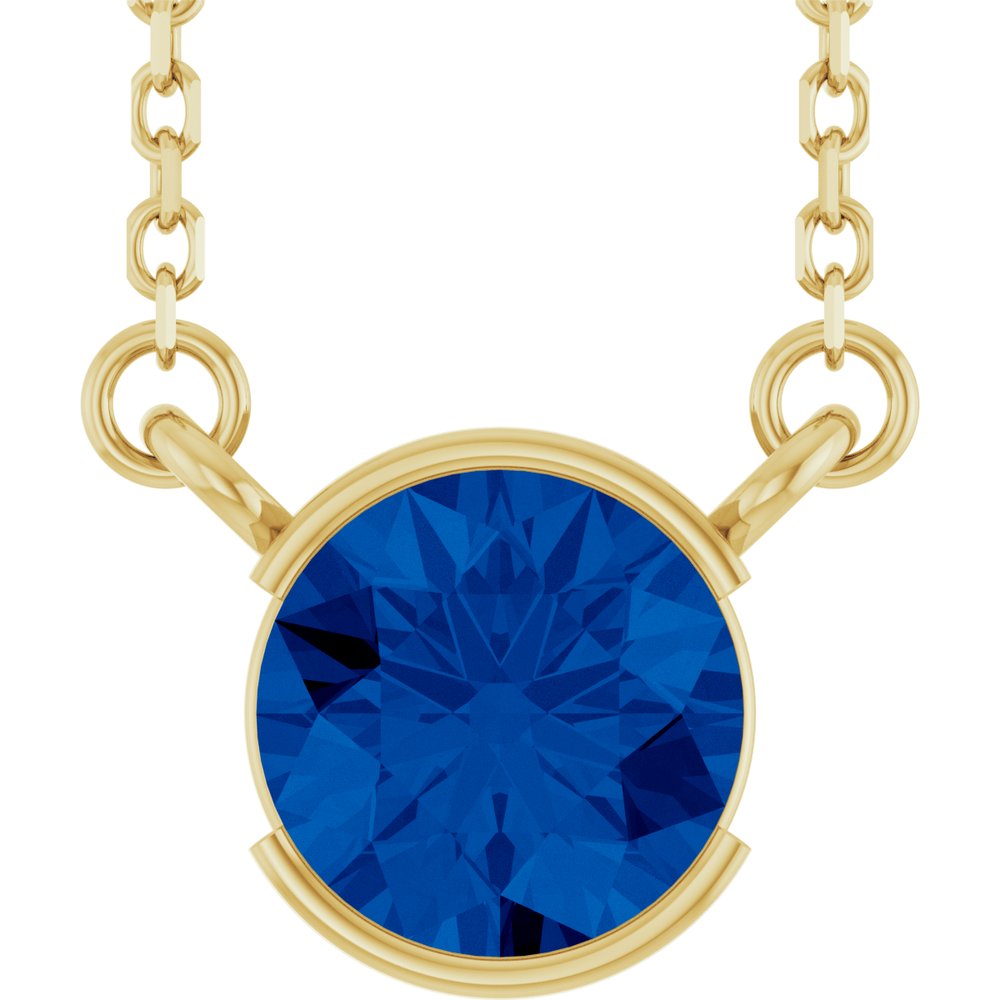Open Bezel Gemstone Necklace