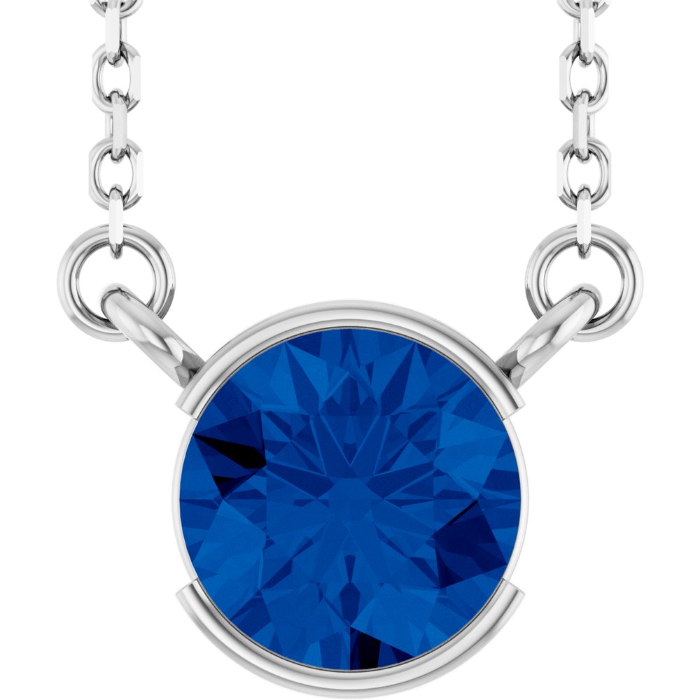 Open Bezel Gemstone Necklace
