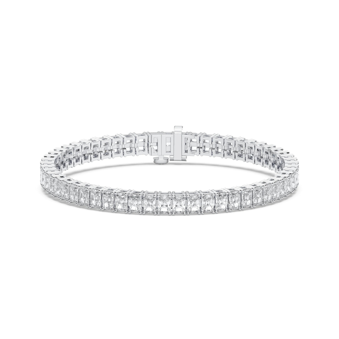 Radiant Diamond Tennis Bracelet in White Gold