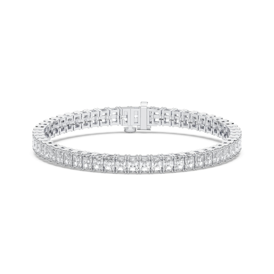 Radiant Diamond Tennis Bracelet in White Gold