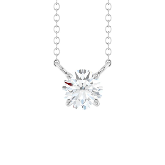 Round Diamond Solitaire Pendant