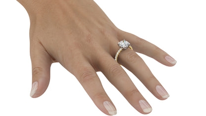 Basket Set Diamond Ring