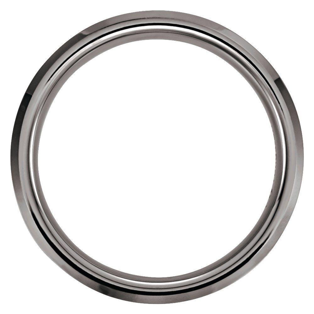 Tungsten Beveled Edge Band