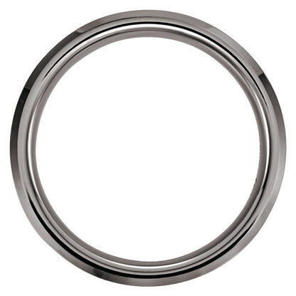 Tungsten Beveled Edge Band