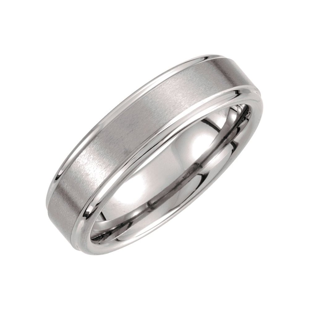 Tungsten Stepped Edge Band