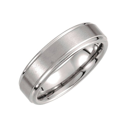 Tungsten Stepped Edge Band