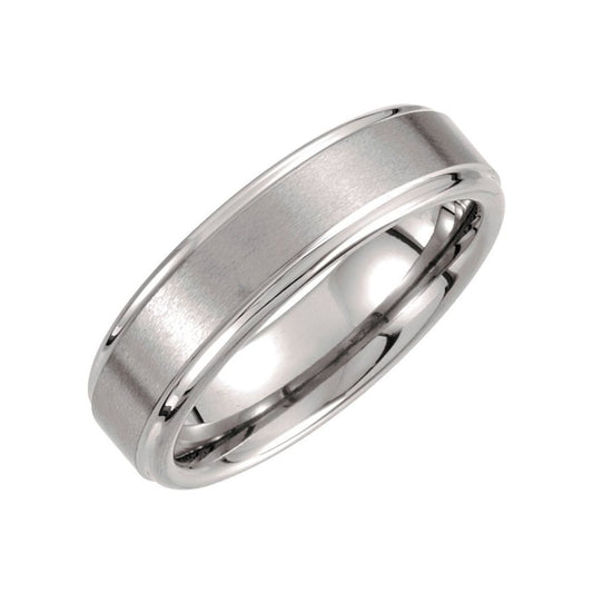 Tungsten Stepped Edge Band