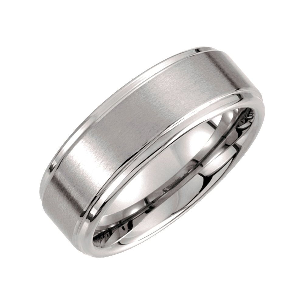 Tungsten Stepped Edge Band