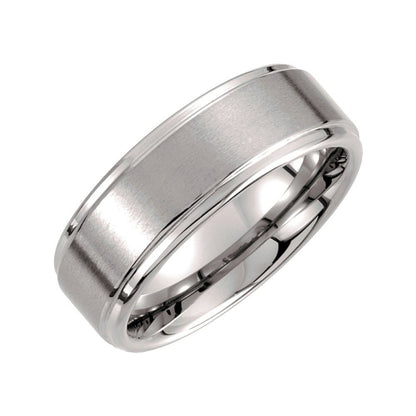 Tungsten Stepped Edge Band