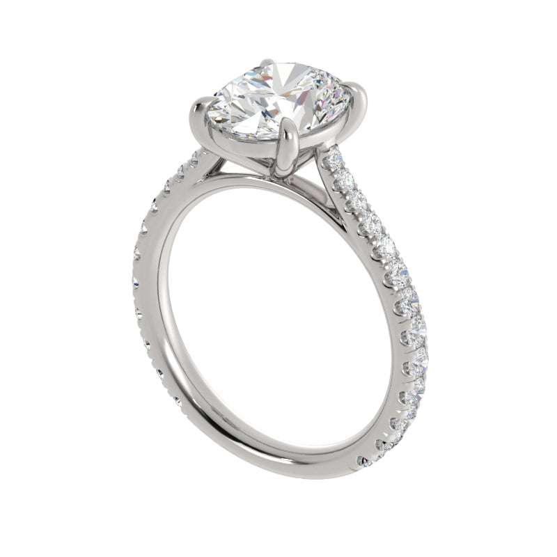 Cathedral Diamond Ring