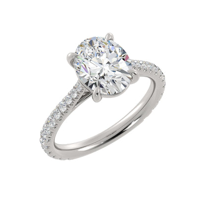 Cathedral Diamond Ring