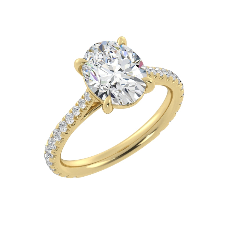 Cathedral Diamond Ring
