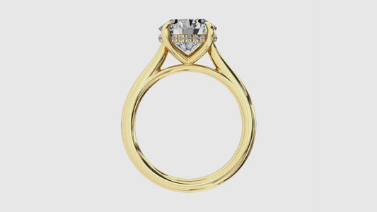 Cathedral Solitaire With Hidden Halo