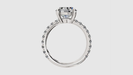 Basket Set Diamond Ring