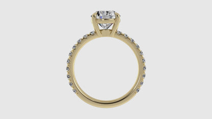 Basket Set Diamond Ring